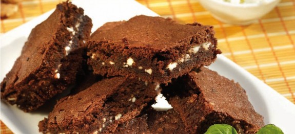Kakaós-túrós brownie